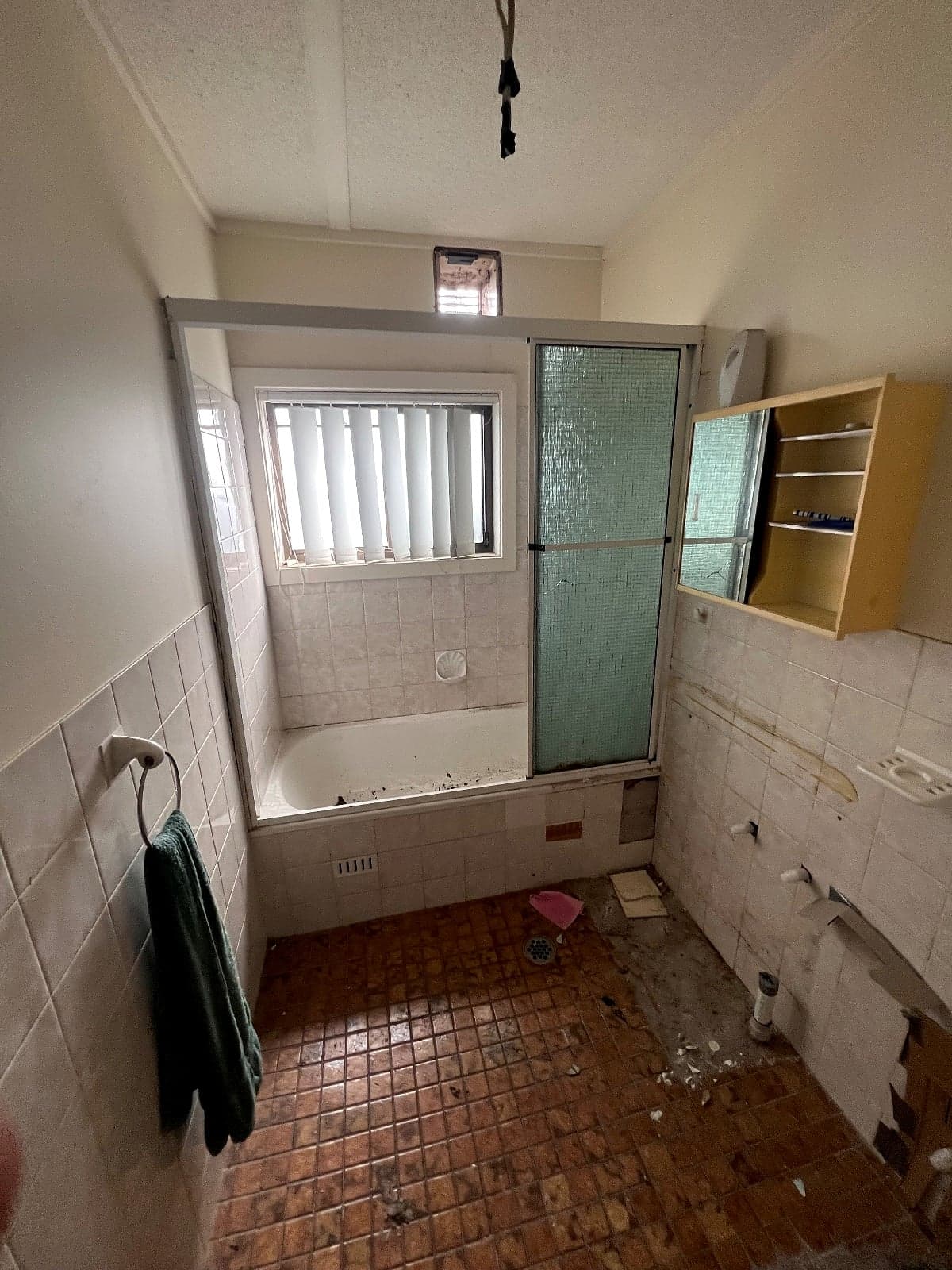 May’s Bathroom Stripout — before