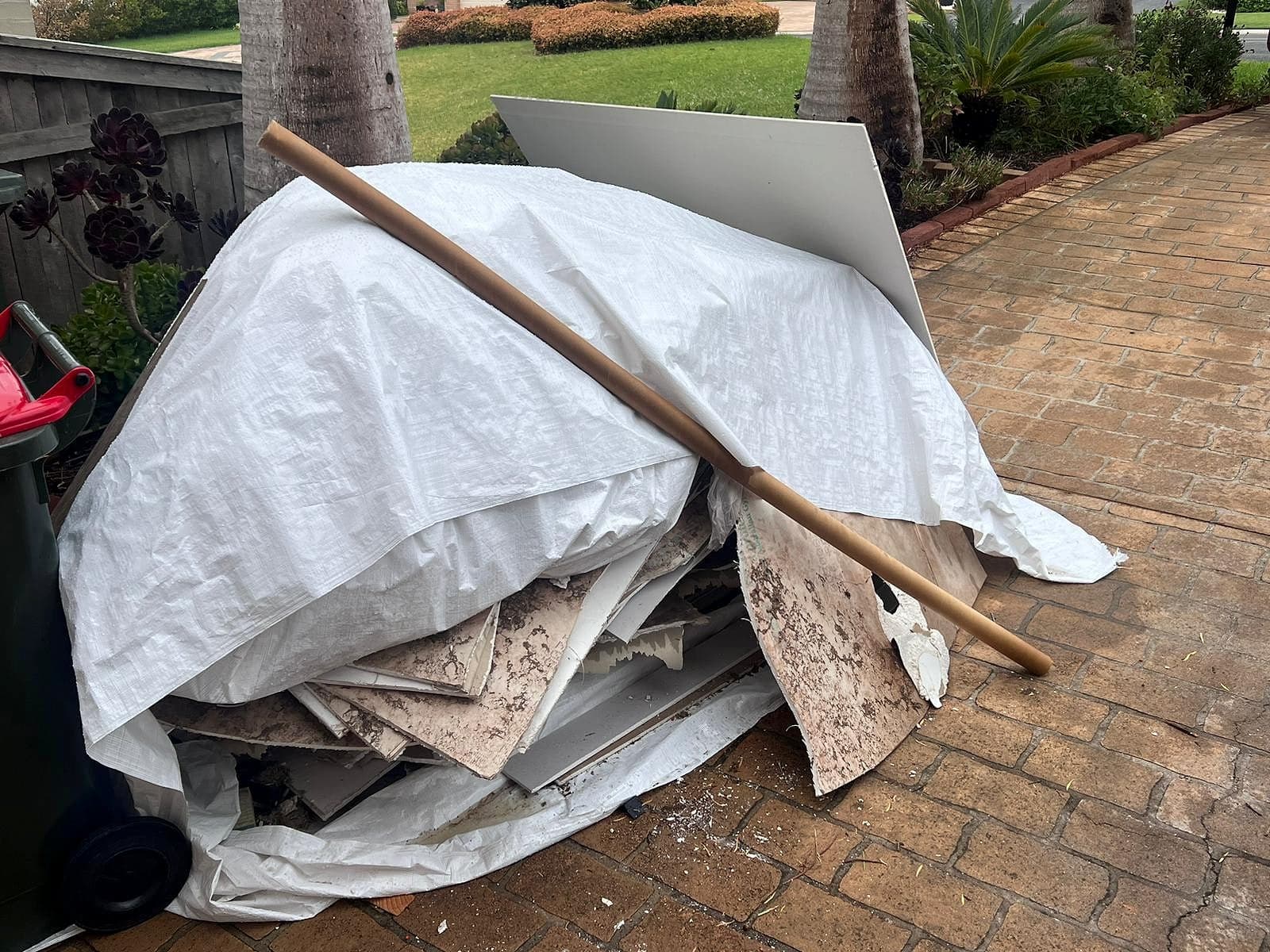 Carport Waste — before